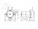 Doseringspomp/Waterpomp peristaltisch 6V silicone/stil